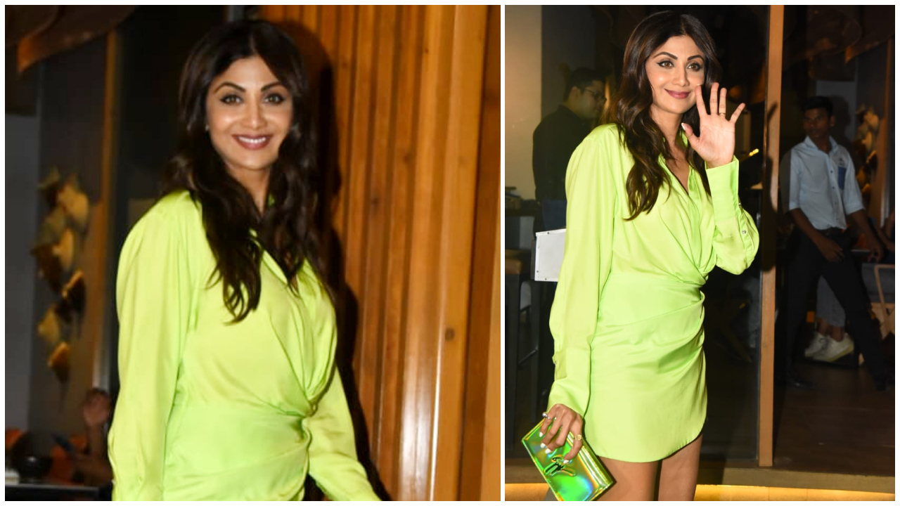     Shilpa Shetty trông sang trọng mùa hè trong chiếc váy ngắn rẻ tiền từ chiếc ví Giuseppe Zanotti của cô ấy;  Biết giá