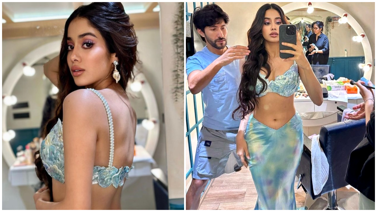  Janhvi Kapoor in custom Atelier by Antithesis outfit is the prettiest mermaid we know 