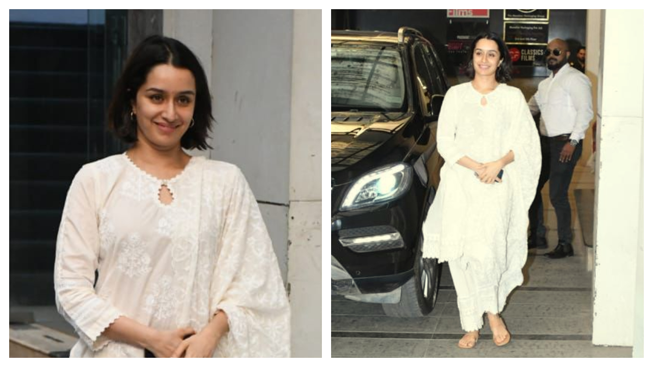 Shraddha Kapoor đánh bại cái nóng Mumbai trong bộ trang phục dân tộc toàn màu trắng sành điệu của cô