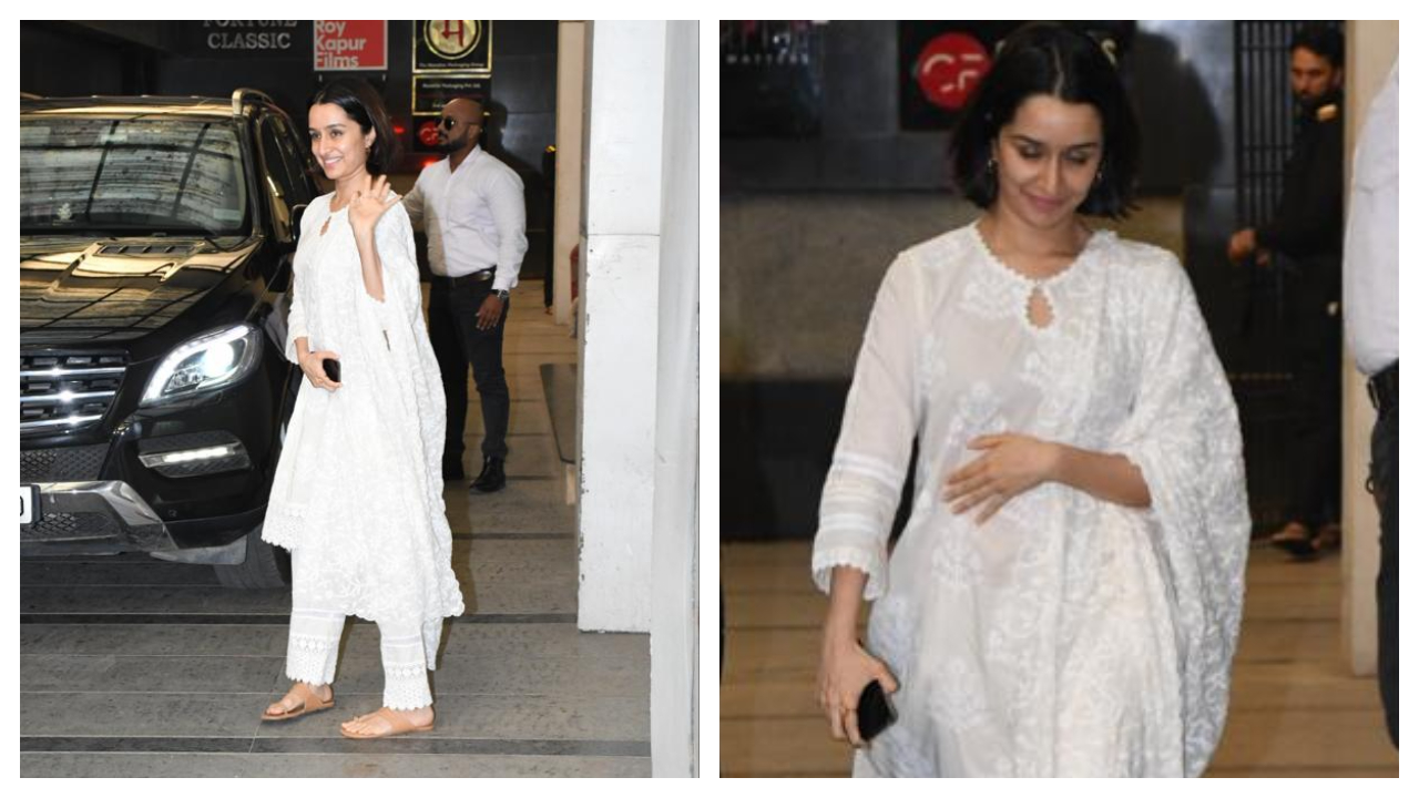 Shraddha Kapoor đánh bại cái nóng Mumbai trong bộ trang phục dân tộc toàn màu trắng sành điệu của cô