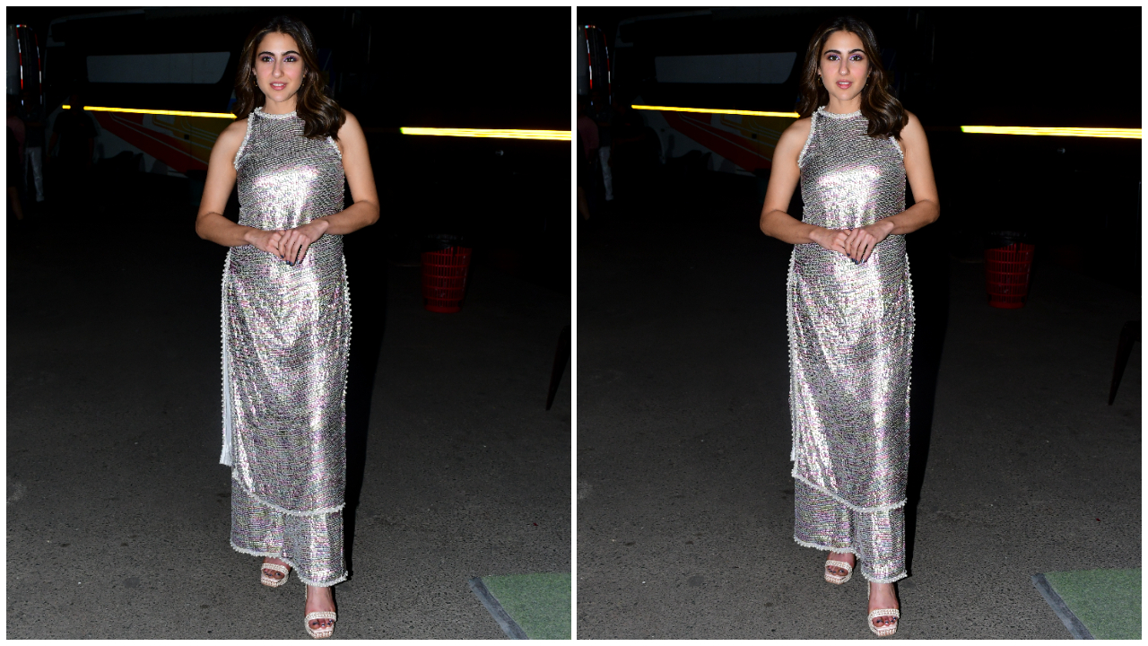 Sara Ali Khan trong bộ đồng phục sequin của Manish Malhotra chứng minh rằng lấp lánh không phải lúc nào cũng là Vàng, đôi khi là Bạc