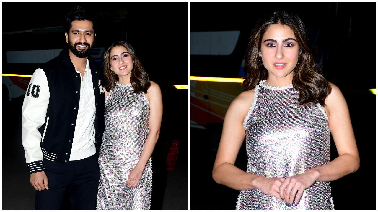 Sara Ali Khan in Manish Malhotra sequin set proves all that glitters is not  always Gold, sometimes it's Silver | PINKVILLA