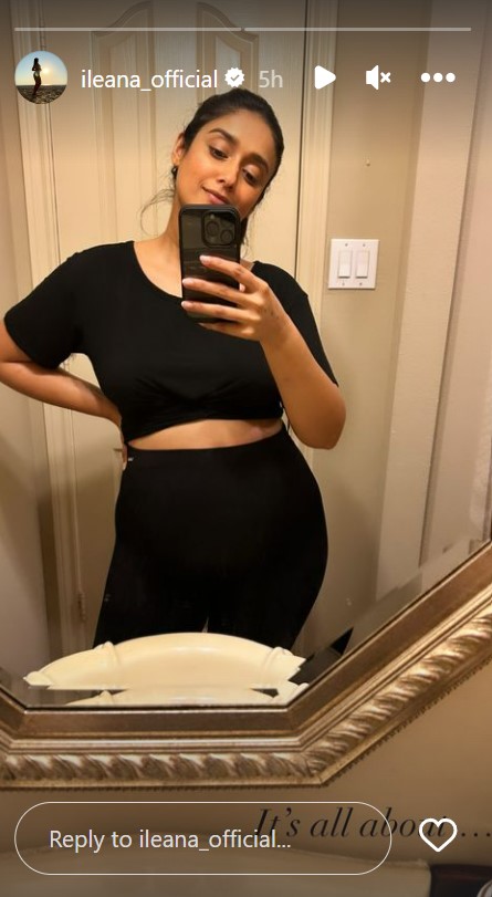 Ileana D'Cruz exudes pregnancy glow as she adorably flaunts her baby bump  in NEW pics | PINKVILLA