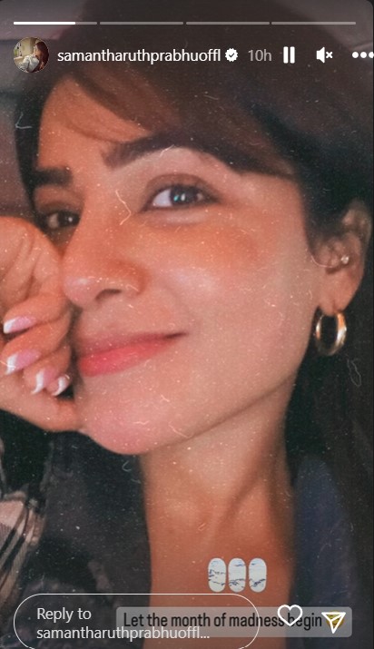 Samantha đang trong kỳ nghỉ