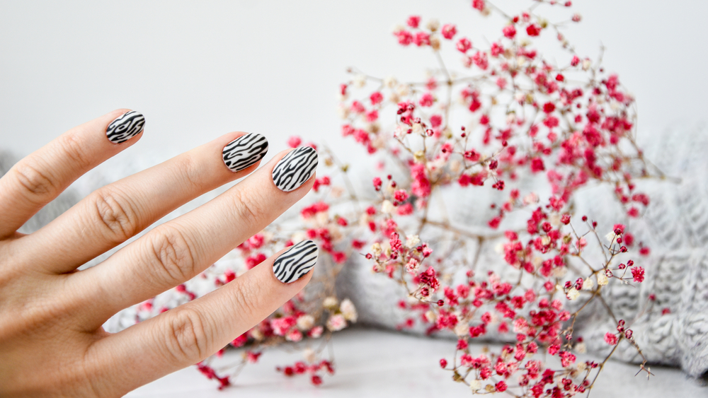 Cow Print Nails