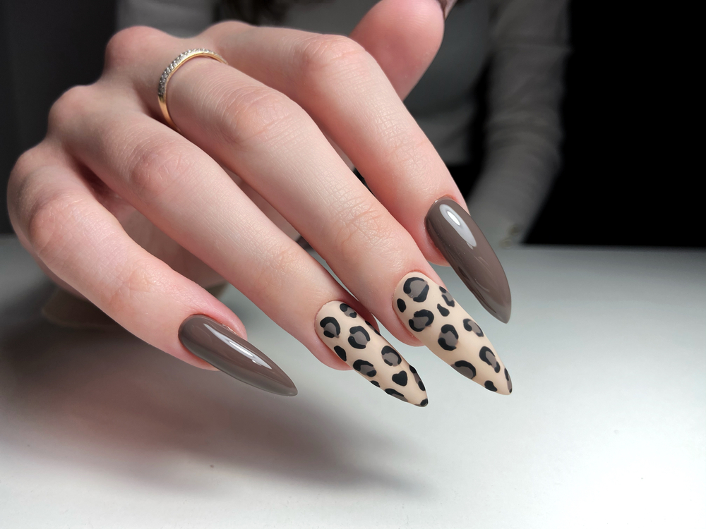 Cow Print Nails