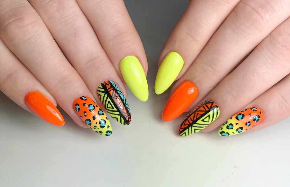 Cow Print Nails