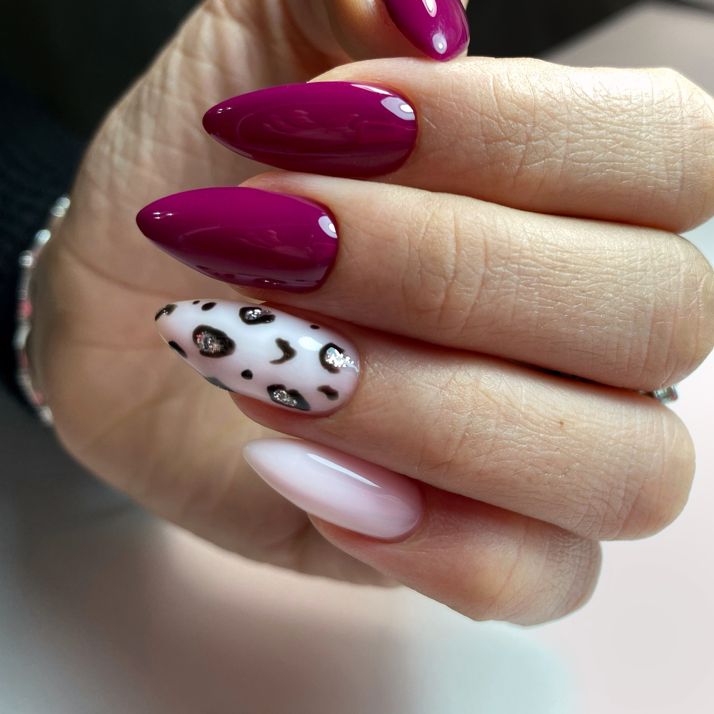 Cow Print Nails
