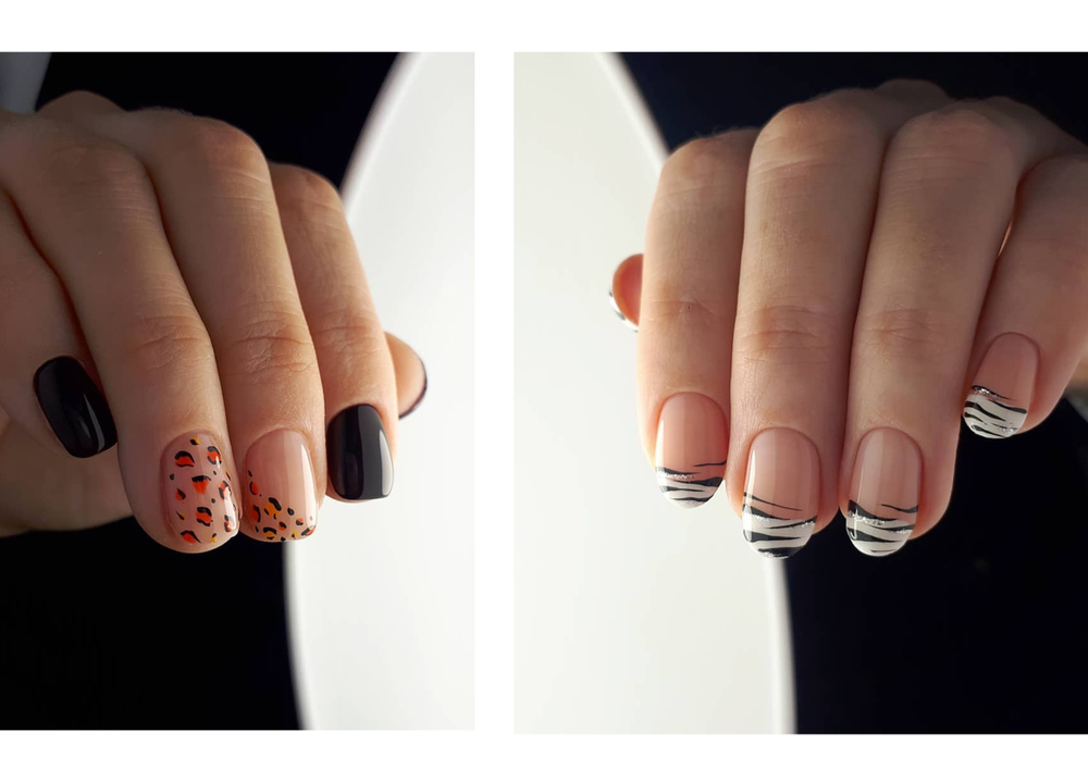 Cow Print Nails