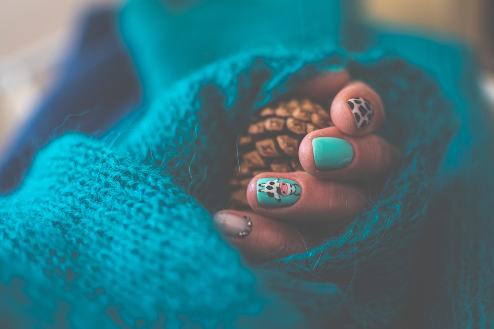 Cow Print Nails