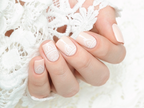 Cow Print Nails