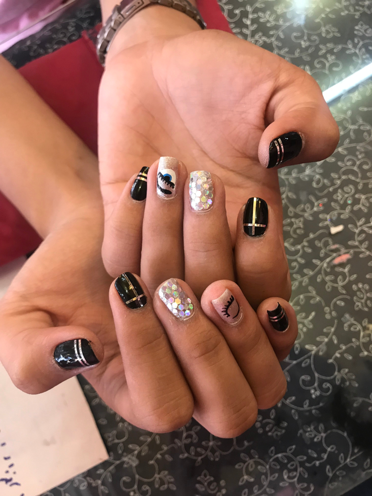 Cow Print Nails