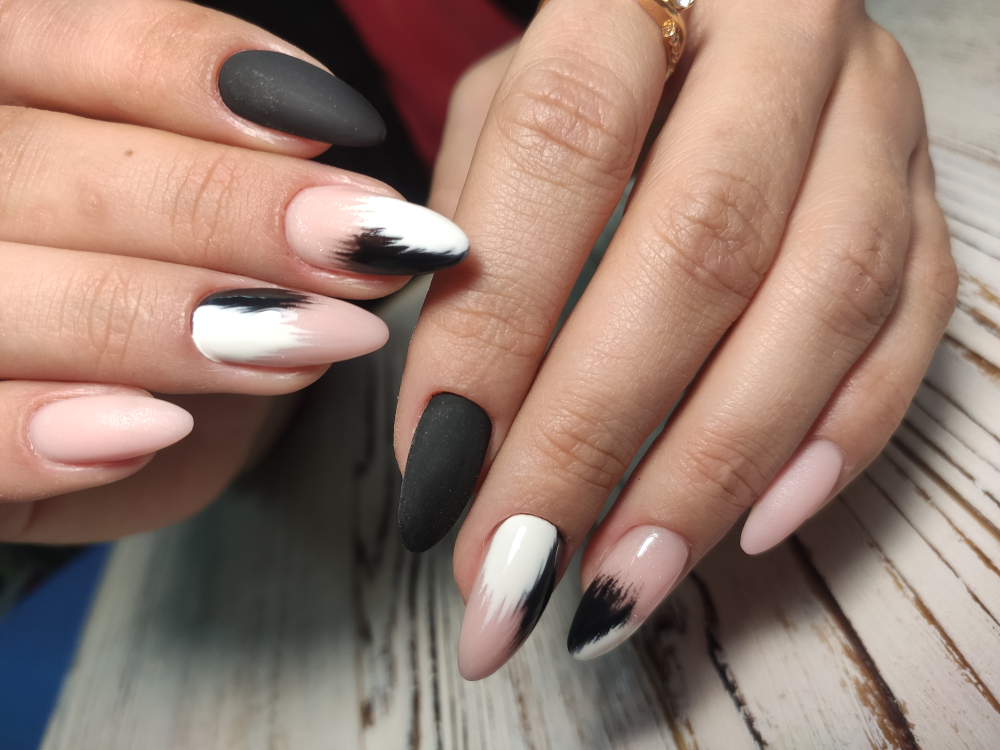 Cow Print Nails