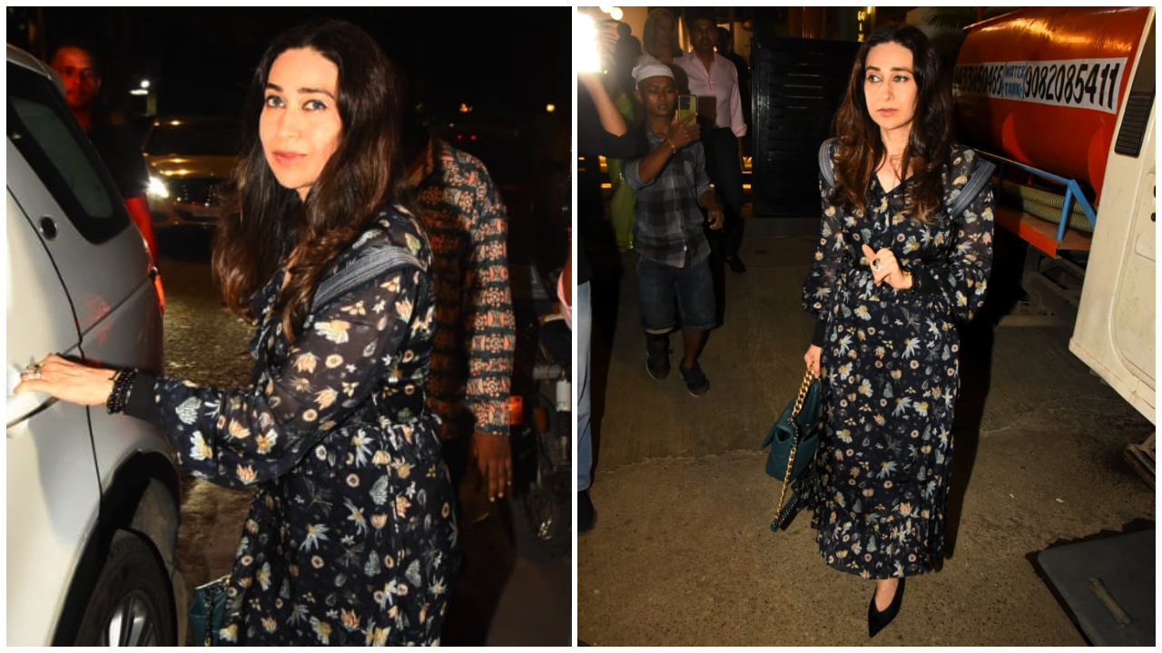 Chiếc váy MoonRay của Karisma Kapoor được in hình hạnh phúc trong một khung hình hoàn hảo cho một bữa tối mùa hè 