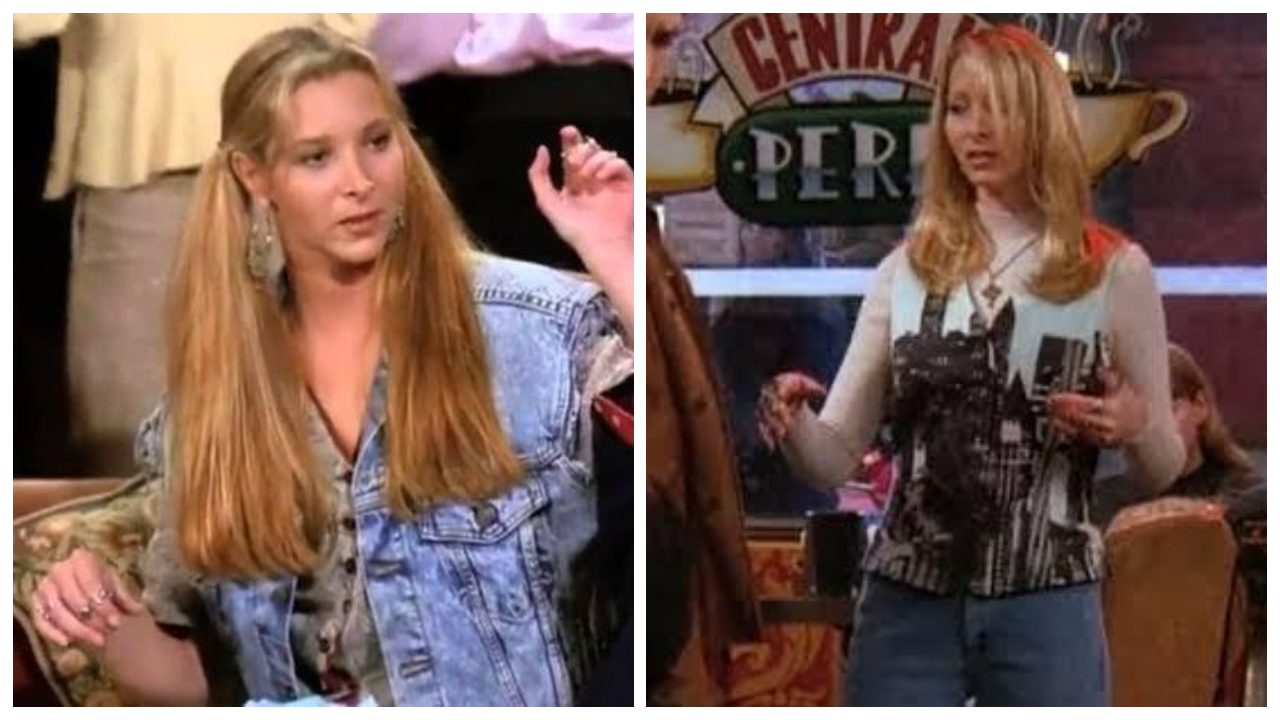 chiếc váy thời trang phía trước được Lisa Kudrow mặc trên FRIENDS