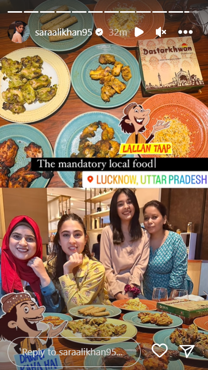 Câu chuyện trên Instagram của Sara Ali Khan