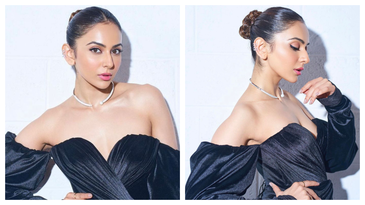 Rakul Preet Singh toát lên vẻ tự tin và thanh lịch trong chiếc váy Fjolla Nila xẻ cao đến đùi
