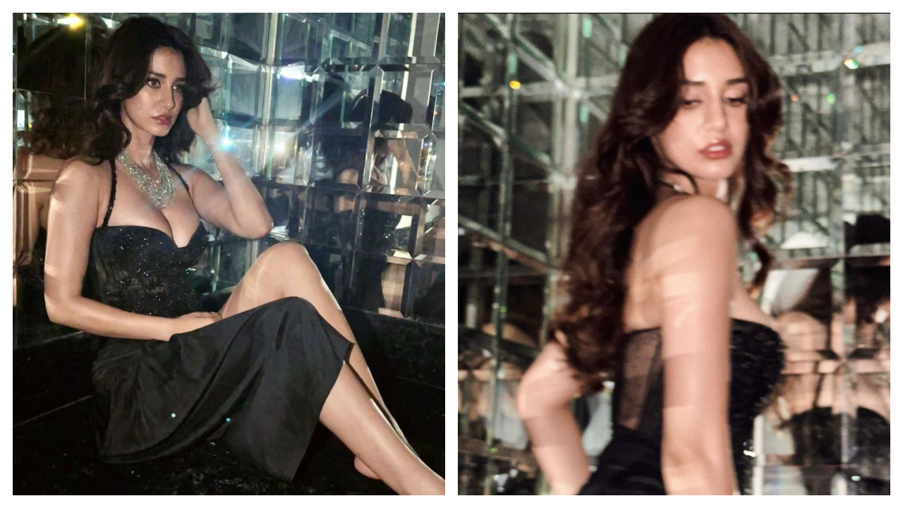 Disha Patani rạng rỡ trong chiếc váy đen Tarun Tahiliani