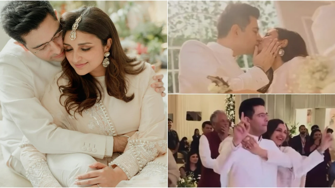 Picture courtesy: Instagram INSIDE VIDEO: Parineeti Chopra and Raghav Chadha seal the deal with a kiss, Cut huge cake at roka ceremony