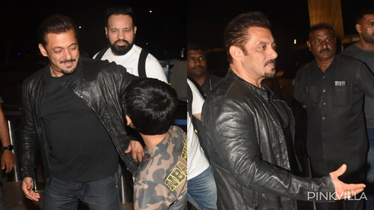 Salman Khan at the airport (Credits: Viral Bhayani) Salman Khan