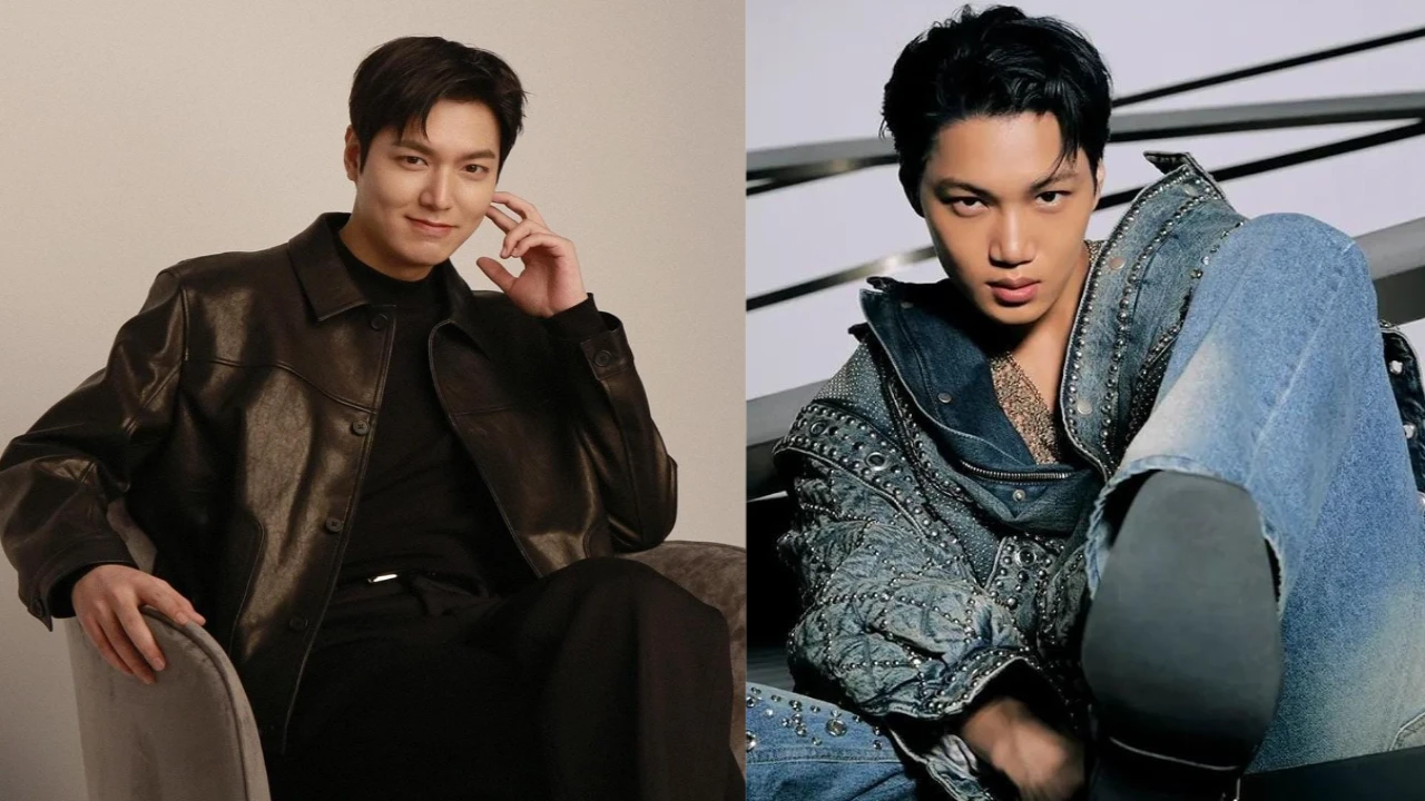 Lee Min Ho and Kai; Picture: Courtesy of MYM Entertainment and EXO's Instagram Lee Min Ho and Kai; Picture: Courtesy of MYM Entertainment and EXO's Instagram