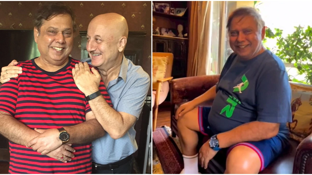 Anupam Kher reminisces old times as he visits David Dhawan’s house; Recalls Varun Dhawan’s half-pant days