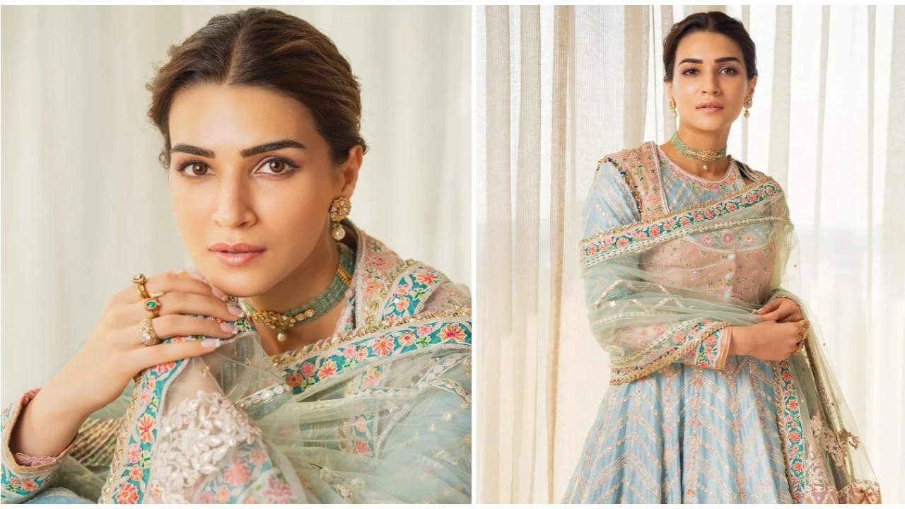 Kriti Sanon's Rimple and Harpreet Kalidar set is lesson on back to colours,  back to royal chic | PINKVILLA