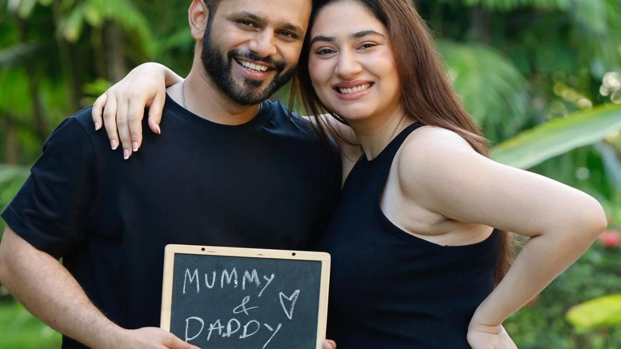 Disha Parmar and Rahul Vaidya uploaded an adorable video showing BTS clips from their pregnancy shoot (PC: Disha Parmar Instagram) Disha Parmar- Rahul Vaidya