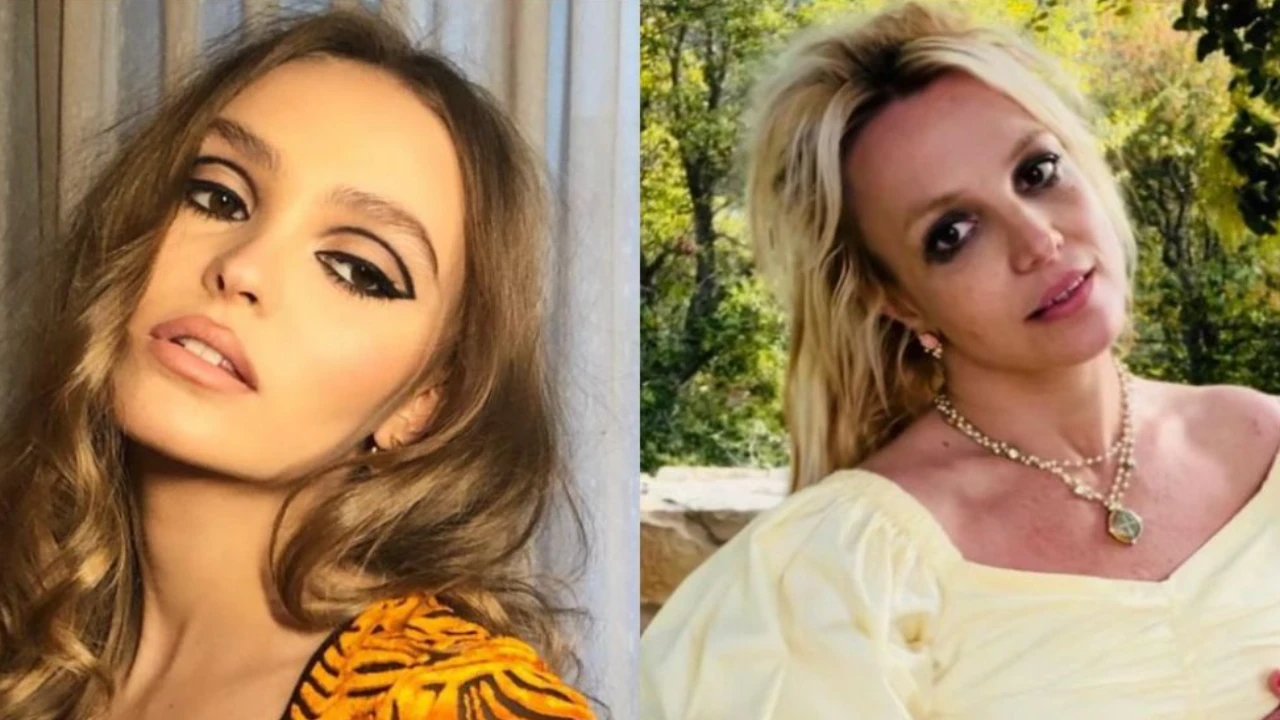 Lily-Rose Depp and Britney Spears( Instagram)