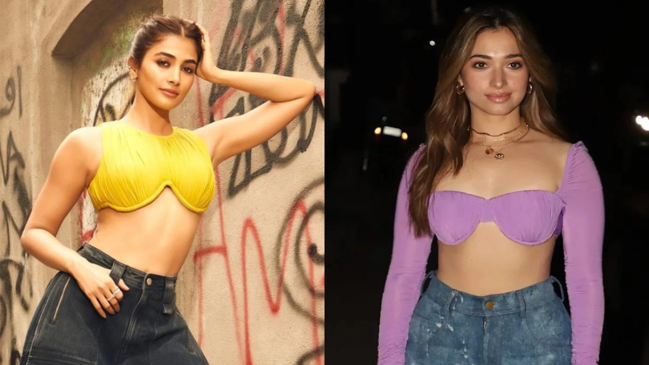 Fashion Face-Off: Pooja Hegde or Tamannaah Bhatia in bralette; Who flaunted  her toned midriff in a sexy way? | PINKVILLA