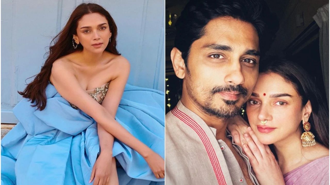 Aditi Rao Hydari's rumored beau Siddharth REACTS to her latest pics in a blue gown at Cannes 2023 Aditi Rao Hydari Instagram