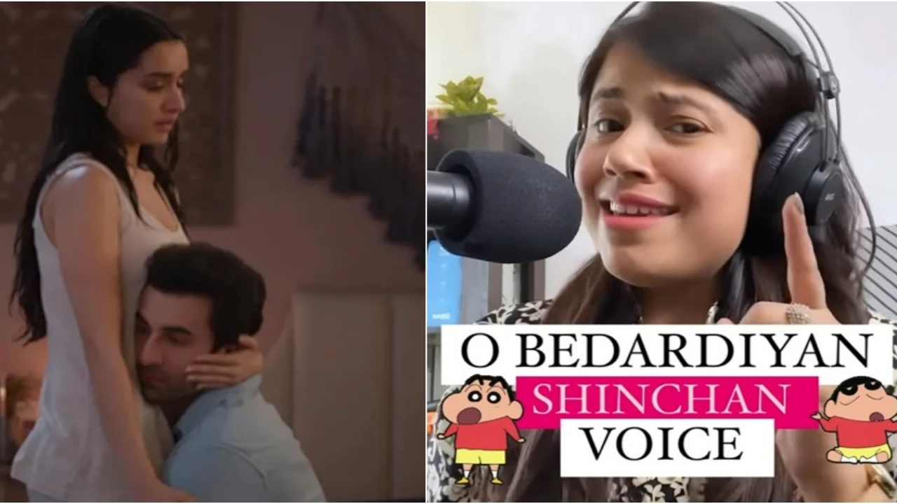 WATCH: Ranbir Kapoor, Shraddha Kapoor's song O Bedardeya gets a hilarious Shin Chan twist; Netizens REACT