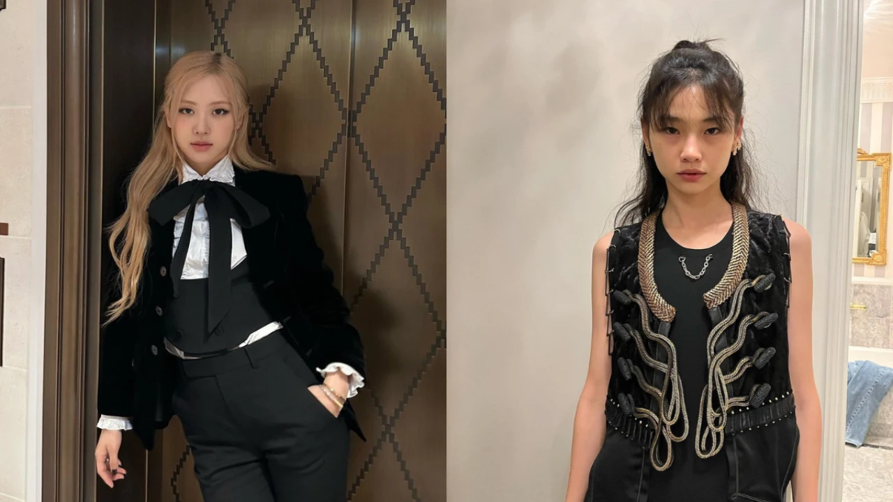 Rosé, Jung Ho Yeon; Picture Courtesy: YG Entertainment, Jung Ho Yeon's Instagram Rosé, Jung Ho Yeon; Picture Courtesy: YG Entertainment, Jung Ho Yeon's Instagram