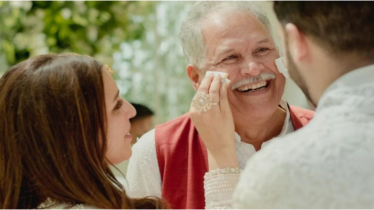Picture courtesy: Instagram Parineeti Chopra wishes dad on his birthday with pic from engagement ceremony: Learnt how to be soft from you