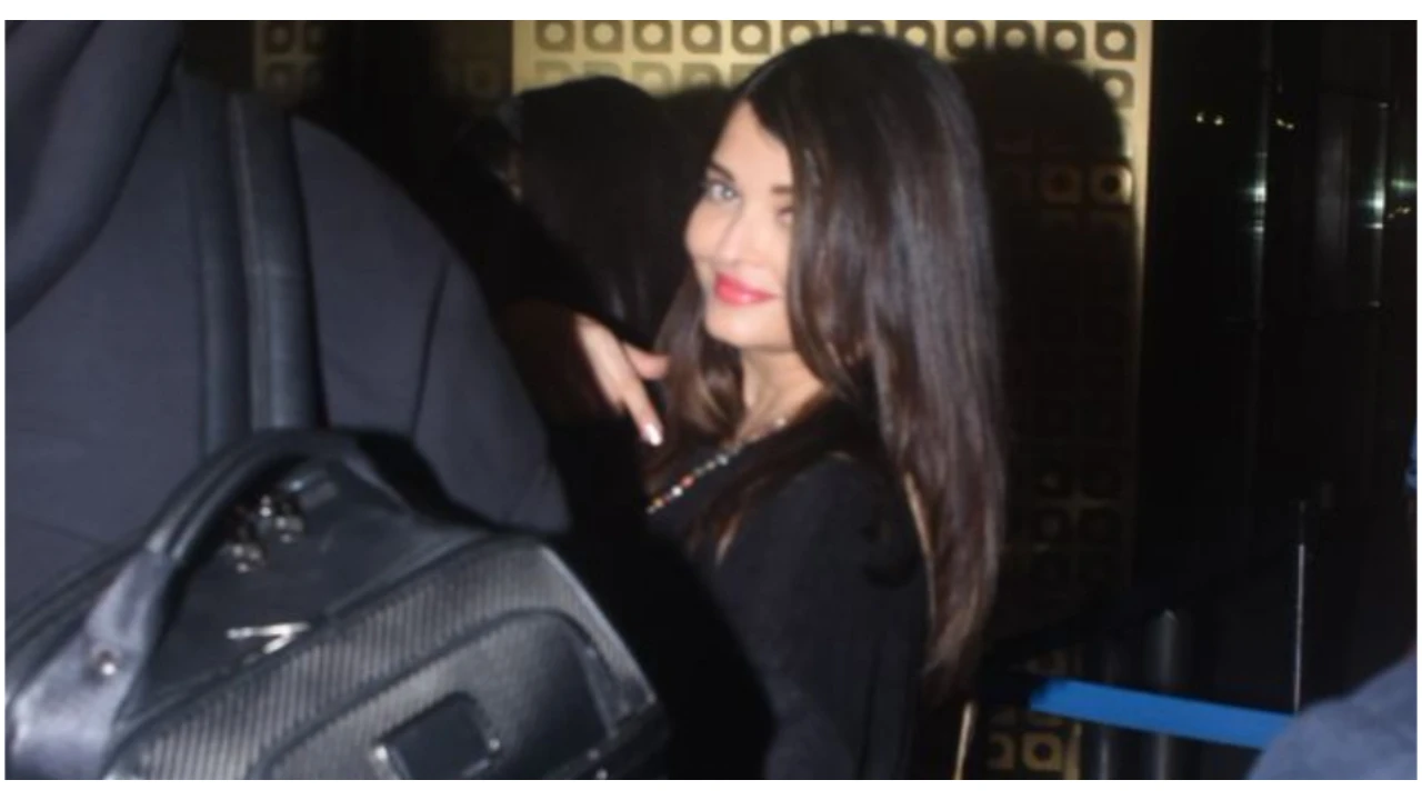 Aishwarya Rai Bachchan pairs Rs. 3.09 lakhs Micro Luggage bag with black  ensemble; PICS inside | PINKVILLA