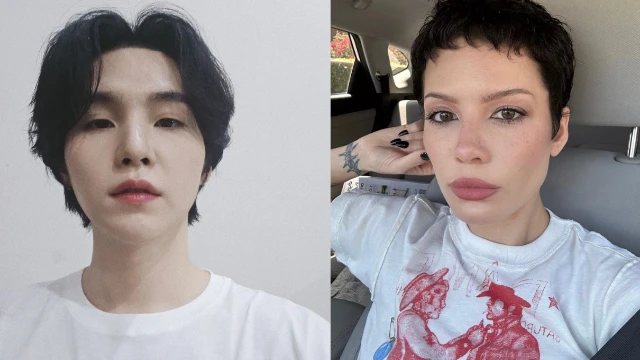 SUGA, Halsey; Picture Courtesy: SUGA, Halsey’s IG SUGA, Halsey; Picture Courtesy: SUGA, Halsey’s IG