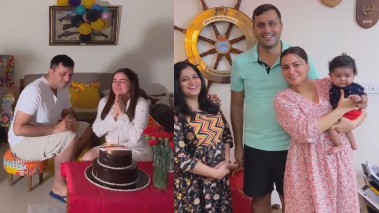 Shraddha Arya uploaded a cute video appreciating husbandShraddha Arya Shraddha Arya with husband Rahul Nagal