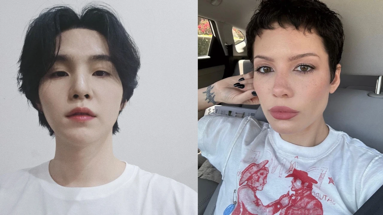 SUGA, Halsey; Picture Courtesy: SUGA, Halsey’s IG SUGA, Halsey; Picture Courtesy: SUGA, Halsey’s IG