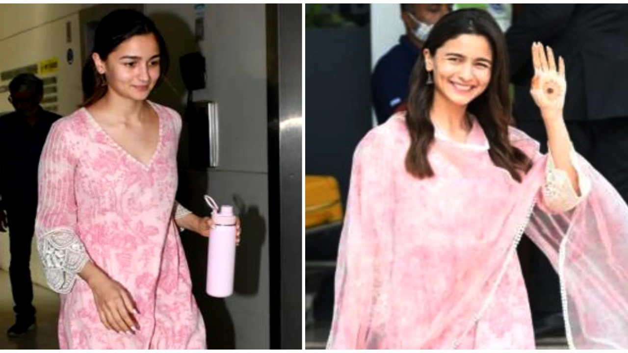 Flashback Friday: When Alia Bhatt repeated her Devnaagri blush pink kurta  set fabulously | PINKVILLA