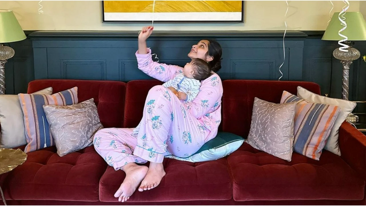 Picture courtesy: Instagram How did Anand Ahuja's 'jaan' Sonam Kapoor celebrate her birthday with son Vayu in London? See PIC