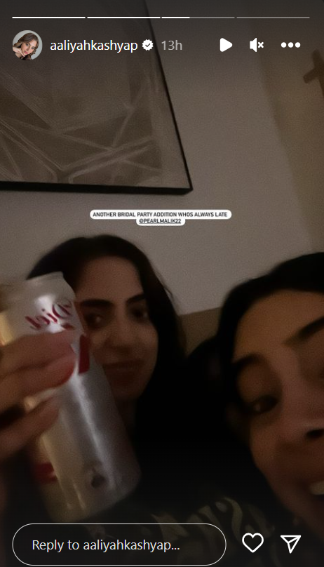 Câu chuyện trên Instagram của Aaliyah Kashyap