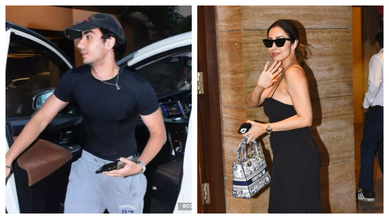 Malaika Arora kết hợp váy đen với túi Dior đắt tiền đi chơi đêm