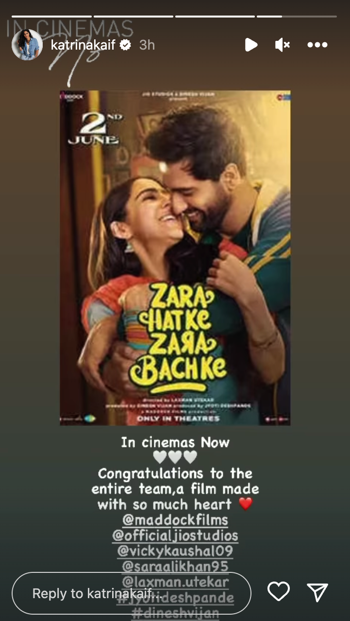 Katrina Kaif cổ vũ cho phim của Vicky Kaushal