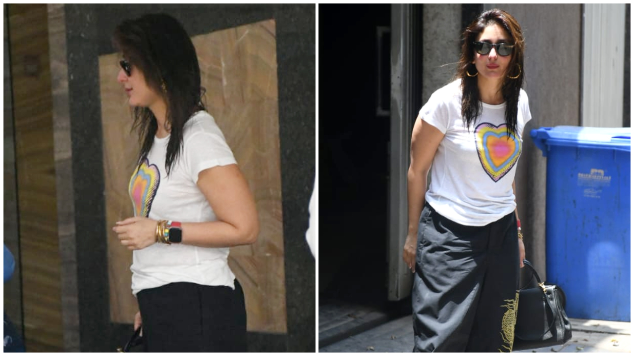 Áo thun và quần Jaded London của Kareena Kapoor chứng minh tình yêu nằm trong các bản in mùa này;  Ghi chú phong cách