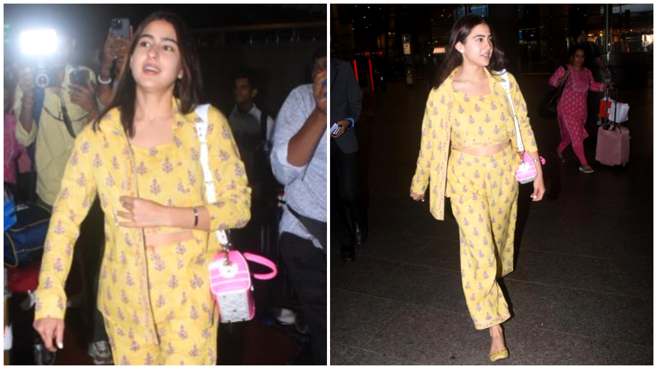 Sara Ali Khan thể hiện một cú đấm mạnh mẽ trong set đồ phối hợp sành điệu;  Bạn có đoán được giá không?