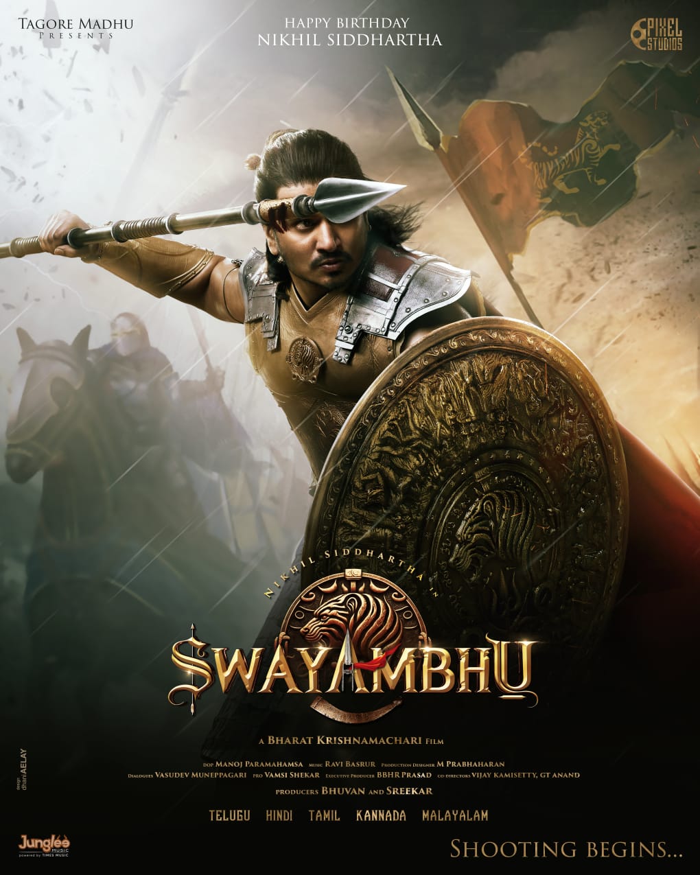 Bộ phim mới của Nikhil có tựa đề Swayambhu