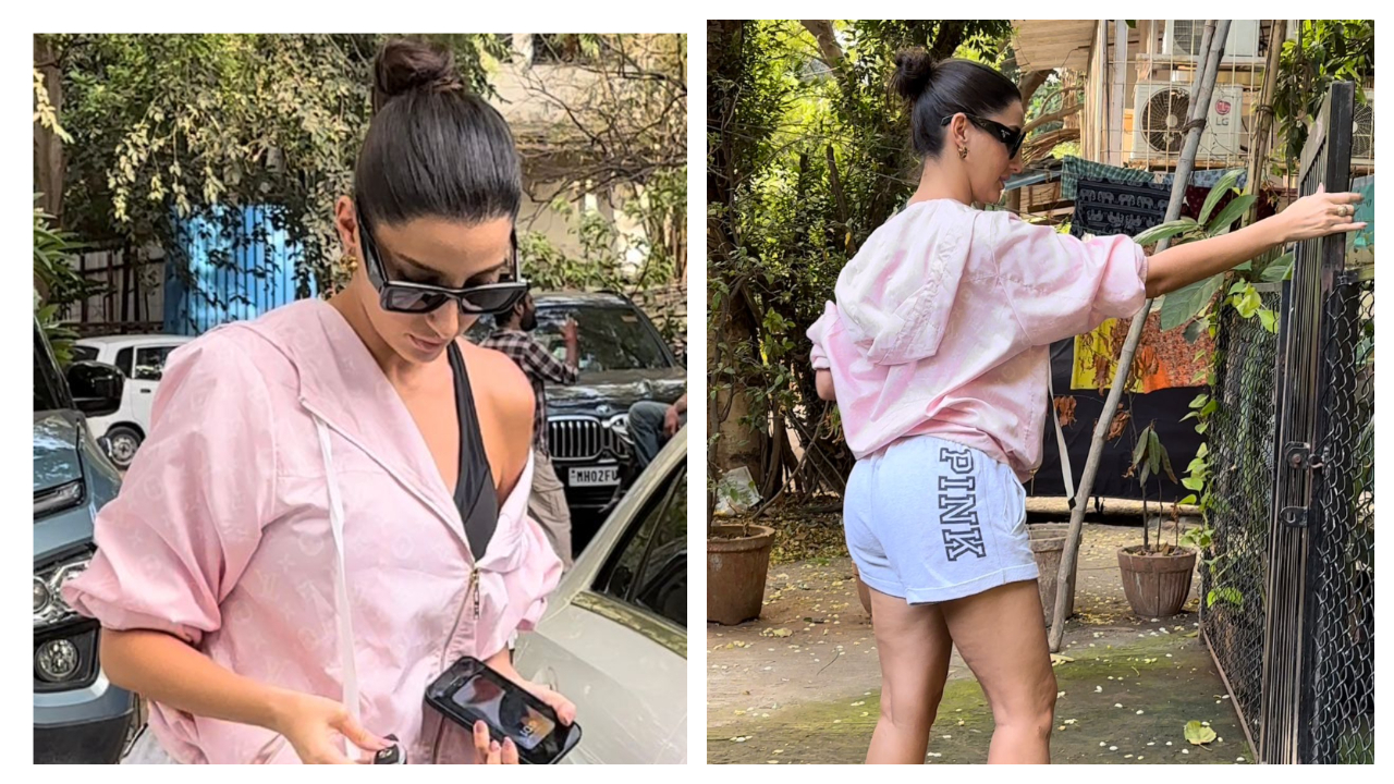 Nora Fatehi carries Rs. 2.3 lakh sporty Louis Vuitton bag to her dance class  | PINKVILLA