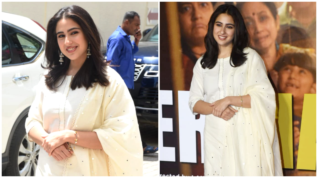 Bộ đồ kurta Libas của Sara Ali Khan trông rất đẹp về mặt dân tộc và có giá chưa đến 2 nghìn Rs 