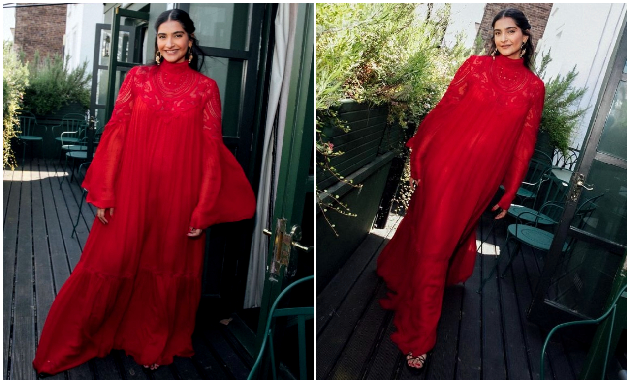 Sonam Kapoor đã truyền tải sự rung cảm 'táo bạo và xinh đẹp' cho ngày sinh nhật của cô ấy trong chiếc váy hồng ngọc của Costarello;  NHỮNG BỨC ẢNH