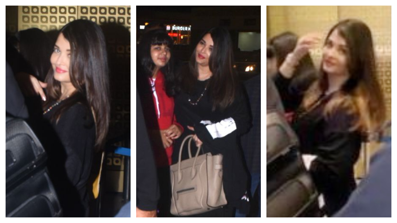 Aishwarya Rai Bachchan pairs Rs. 3.09 lakhs Micro Luggage bag with black  ensemble; PICS inside | PINKVILLA